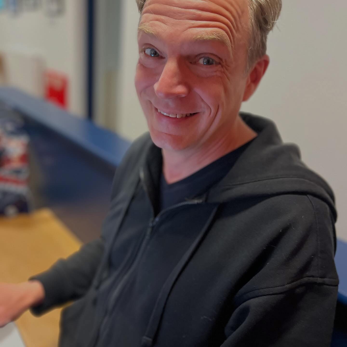 Andrew Burke looking anxious yet cautiously hopeful